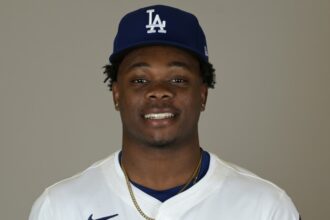 Zyhir Hope, Dodgers photo day, 2025 Spring Training