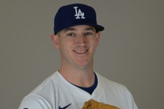 Evan Phillips, Dodgers photo day, 2025 Spring Training