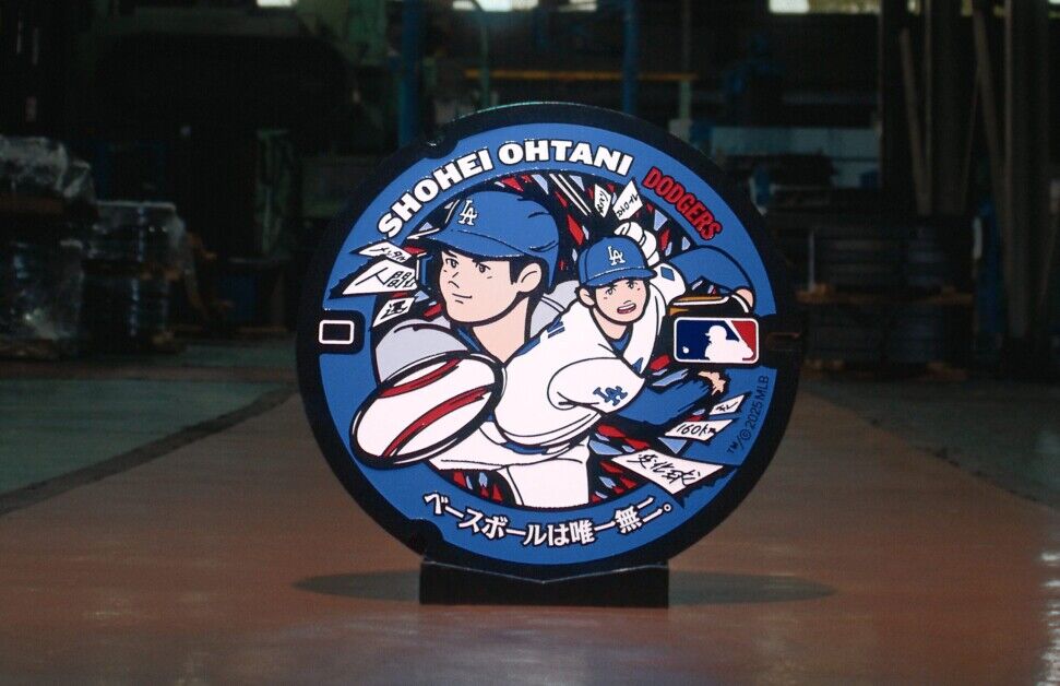 Shohei Ohtani, MLB manhole, Japan Shohei Ohtani, MLB manhole, Japan