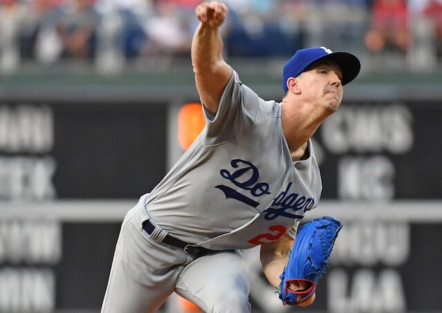 Los Angeles Dodgers starting pitcher Walker Buehler against the Philadelphia Phillies