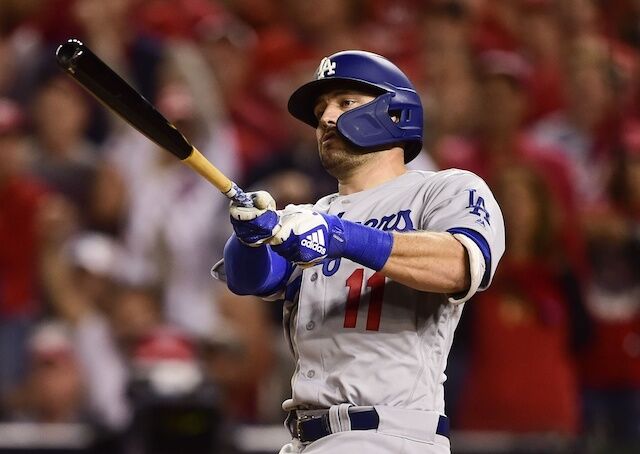 Los Angeles Dodgers outfielder A.J. Pollock during the 2019 NLDS