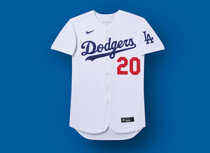 Dodgers, 2020 Nike jersey Official image of the new Los Angeles Dodgers jersey designed by Nike