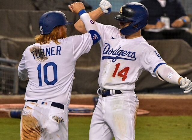 Kiké Hernandez, Justin Turner, 2020 Opening Day