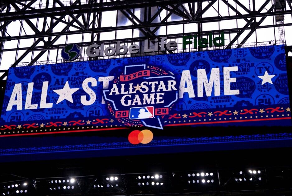 2024 MLB All-Star Game logo, Globe Life Field scoreboard