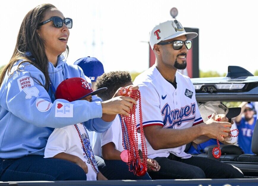 Marcus Semien, 2023 World Series parade