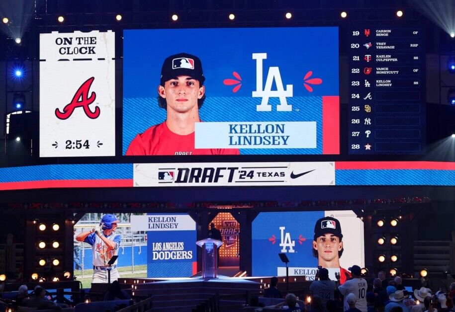 Kellon Lindsey, Dodgers, 2024 MLB Draft
