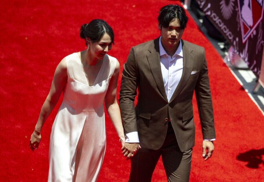Shohei Ohtani, Mamiko Tanaka, 2024 MLB All-Star Game red carpet