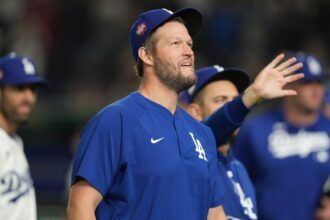 Clayton Kershaw, Austin Barnes, Chris Taylor, Tokyo Series