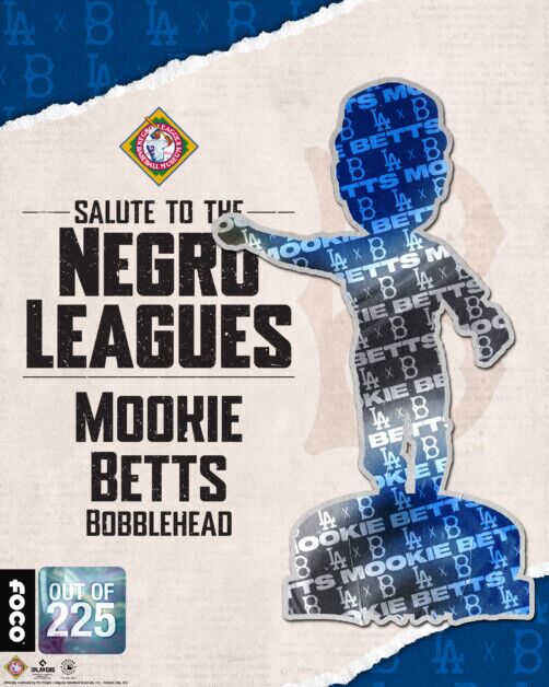 Mookie Betts, Salute to the Negro Leagues Game, FOCO