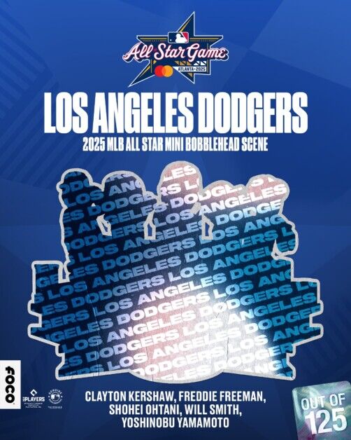 Clayton Kershaw, Freddie Freeman, Shohei Ohtani, Will Smith, Yoshinobu Yamamoto, 2025 MLB All-Star Game, FOCO