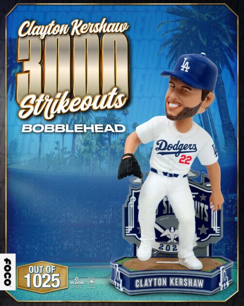Clayton Kershaw bobblehead, FOCO